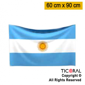 BANDERA TELA ARGENTINA CON SOL 60X90CM x 1